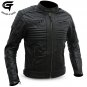 Men's Motorcycle Leather Jacket Motorbike Genuine Black Biker Jacket
