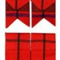 Men's Scottish 8 Yard Scottish Rose Tartan KILTS with Free - Flashes - Socks