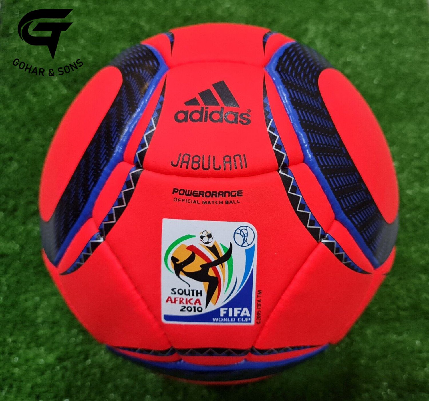 Red Jabulani Adidas Soccer Match Ball FIFA World Cup 2010 South Africa