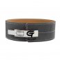 Gray Lever Buckle Weight Lifting Belt Gym Training Leather Back Support BELT