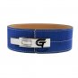 Blue Lever Buckle Weight Lifting Belt Gym Training Leather Back Support BELT