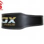 RDX 4 INCH PADDED LEATHER WEIGHTLIFTING FITNESS GYM BELT