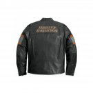 Harley Davidson Motorcycle Leather Jacket, Handmade Black Cowhide Leather Jacket