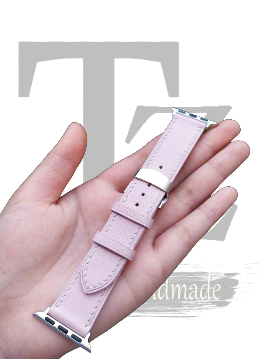 Handmade leather watch strap for Apple Watch