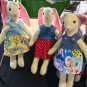 Bunny or Mouse dress-up dolls