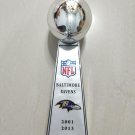 Baltimore Ravens Super Bowl Championship VINCE LOMBARDI Trophy 9'' Nice Gift