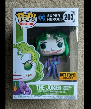 DC Super Heroes - The Joker (Martha Wayne)  #203 Funko Pop! Collection Toy + Protector Nice Gift
