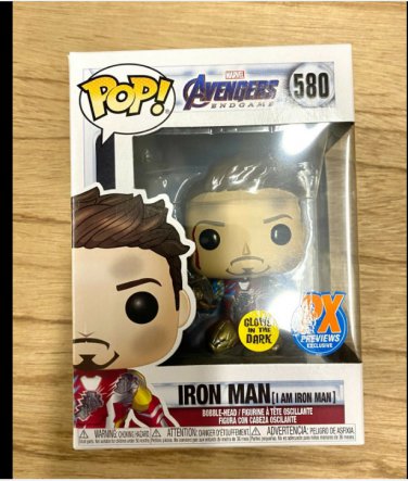 Endgame I Am Iron Man #580 Funko Pop! Collection Toy + Protector Nice Gift
