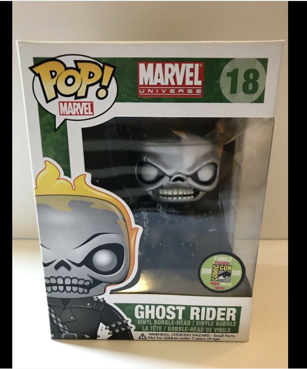 Marvel Ghost Rider Metallic Funko Pop #18 Funko Pop! Collection Toy ...