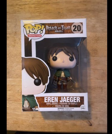 Attack on Titan Eren Jaeger #20 Funko Pop! Collection Toy + Protector Nice Gift