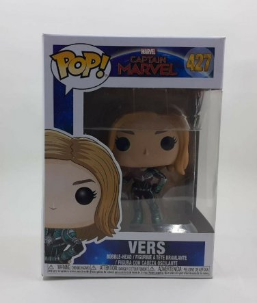 Captain Marvel - Vers #427 Funko Pop! Collection Toy + Protector Nice Gift