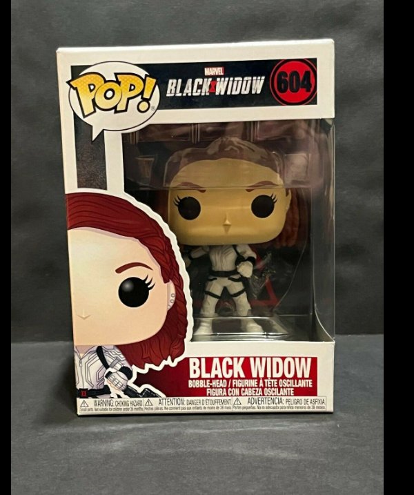 Marvel Black Widow Snow White Suit Black Widow #604 Funko Pop ...