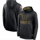 Men's New York Giants Salute to Service Sideline Pullover Hoodie Black New Year Gift