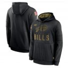 Men's Buffalo Bills Salute to Service Sideline Pullover Hoodie Black New Year Gift