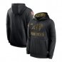 Men's Carolina Panthers Salute to Service Sideline Pullover Hoodie Black New Year Gift
