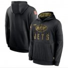 Men's New York Jets Salute to Service Sideline Pullover Hoodie Black New Year Gift