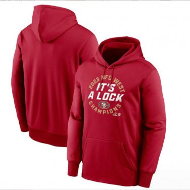 Men's San Francisco 49ers 2023 NFC West Division Champions Locker Room Trophy Pullover Hoodie