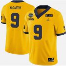 J.J McCarthy #9 Michigan Wolverines 2024 National Champions Jersey Yellow Fans Gift
