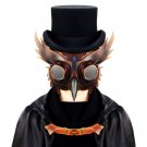 Plague Doctor Bird Mask Long Nose Beak Cosplay Steampunk Halloween Costume Brown Gift HG091