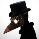 Plague Doctor Bird Mask Long Nose Beak Cosplay Steampunk Halloween Costume Brown Gift HG073