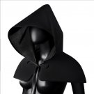 Black Riveted Hat Man PU Leather Theater Plague Doctor Cosplay Steampunk Costume Gift LE053