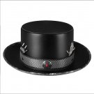 Splice Riveted Hat Neutral PU Leather Theater Plague Doctor Cosplay Steampunk Costume Gift FHT058