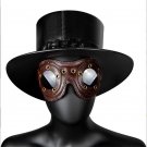 Steampunk Retro Goggles Face Mask Genuine Leather Brown Strap Halloween Gift FGS008