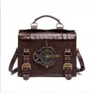 Steampunk New Handbag Top PU Leather Punk Industrial Retro Shoulder Bags Gift