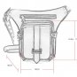 New PU Leather Gothic Steampunk Rock Punk Shoulder Crossbody Leg Waist Bags Gift HG051