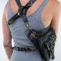 New Steampunk Purse Motorcycle Travel Handbag Gothic Pack Womens/Mens Waist Bags Gift HG061