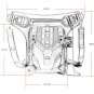 New PU Leather Skull Steampunk Rock Punk Leg Waist Bags Shoulder Crossbody Gift HG132