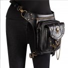 New PU Leather Skull Steampunk Rock Punk Leg Waist Bags Shoulder Crossbody Gift HG132