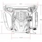 New PU Leather Skull Steampunk Rock Punk Leg Waist Bags Shoulder Crossbody Gift HG135