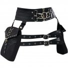 Halloween Retro Gothic Rock Punk Leather Cosplay Belt Waist Chest Bag Gift FBG003