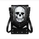 New Punk Men Women Motorcycle Rock Gothic Steampunk Leather Crossbody Shoulder Bag Gift FBG088