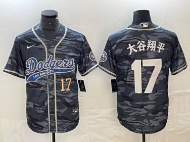 Men's &aring;&curren;&sect;&egrave;&deg;&middot;&ccedil;&iquest;�&aring;&sup1;&sup3; #17 Los Angeles Dodgers Home Player Jersey Camouflage Christmas Gift