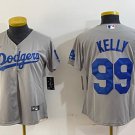 Women's or Youth Joe Kelly #99 Los Angeles Dodgers Home Player Jersey Gray Christmas Gift