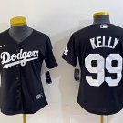 Women's or Youth Joe Kelly #99 Los Angeles Dodgers Home Player Jersey Black Christmas Gift