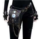 New PU Leather Skull Steampunk Rock Punk Leg Waist Bags Shoulder Crossbody Gift FHG082