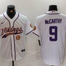 J.J. McCarthy #9 Minnesota Vikings Stitched Jersey White Christmas Gift