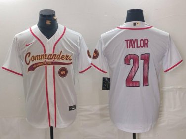 Sean Taylor #21 Washington Commanders Stitched Jersey White Christmas Gift