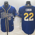 Blake Corum #22 Los Angeles Rams Stitched Jersey Royal Christmas Gift