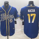 Puka Nacua #17 Los Angeles Rams Stitched Jersey Royal Christmas Gift