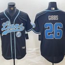 Jahmyr Gibbs #26 Detroit Lions Stitched Jersey Black Christmas Gift