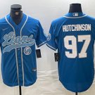 Aidan Hutchinson #97 Detroit Lions Stitched Jersey Blue Christmas Gift