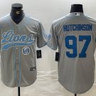 Aidan Hutchinson #97 Detroit Lions Stitched Jersey Gray Christmas Gift