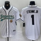 Travis Etienne #1 Jacksonville Jaguars Stitched Jersey White Christmas Gift