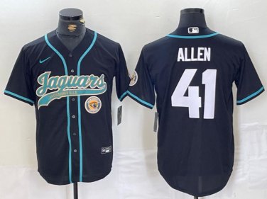 Josh Allen #41 Jacksonville Jaguars Stitched Jersey Black Christmas Gift