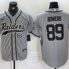 Brock Bowers #89 Las Vegas Raiders Stitched Jersey Gray Christmas Gift