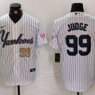 Men's Aaron Judge #99 New York Yankees Home Player Jersey White Christmas Gift